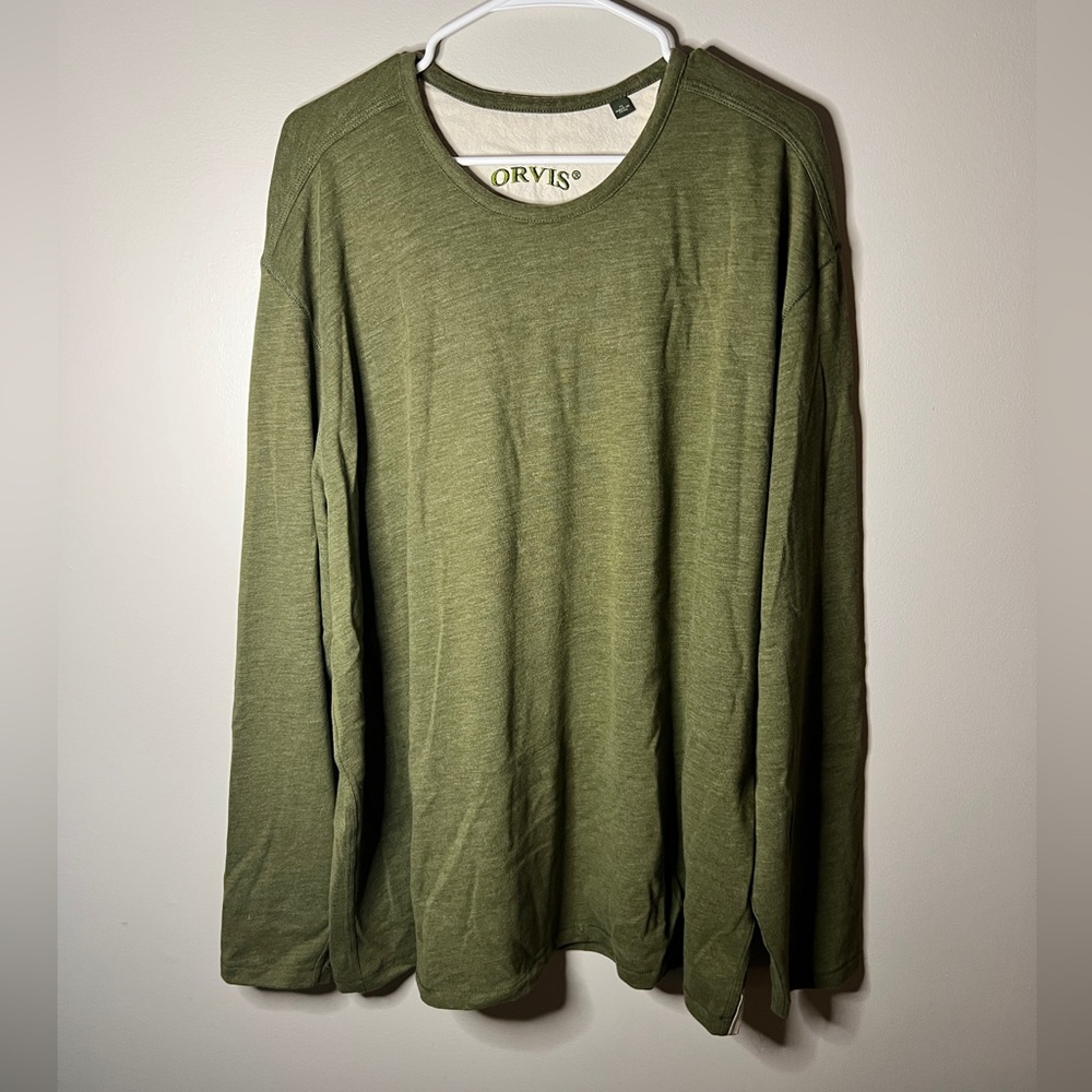 Orvis Olive green size XL long sleeve teeshirt